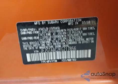 2019 Subaru Crosstrek из США, поврежденный, VIN JF2GTAAC2KG217856
